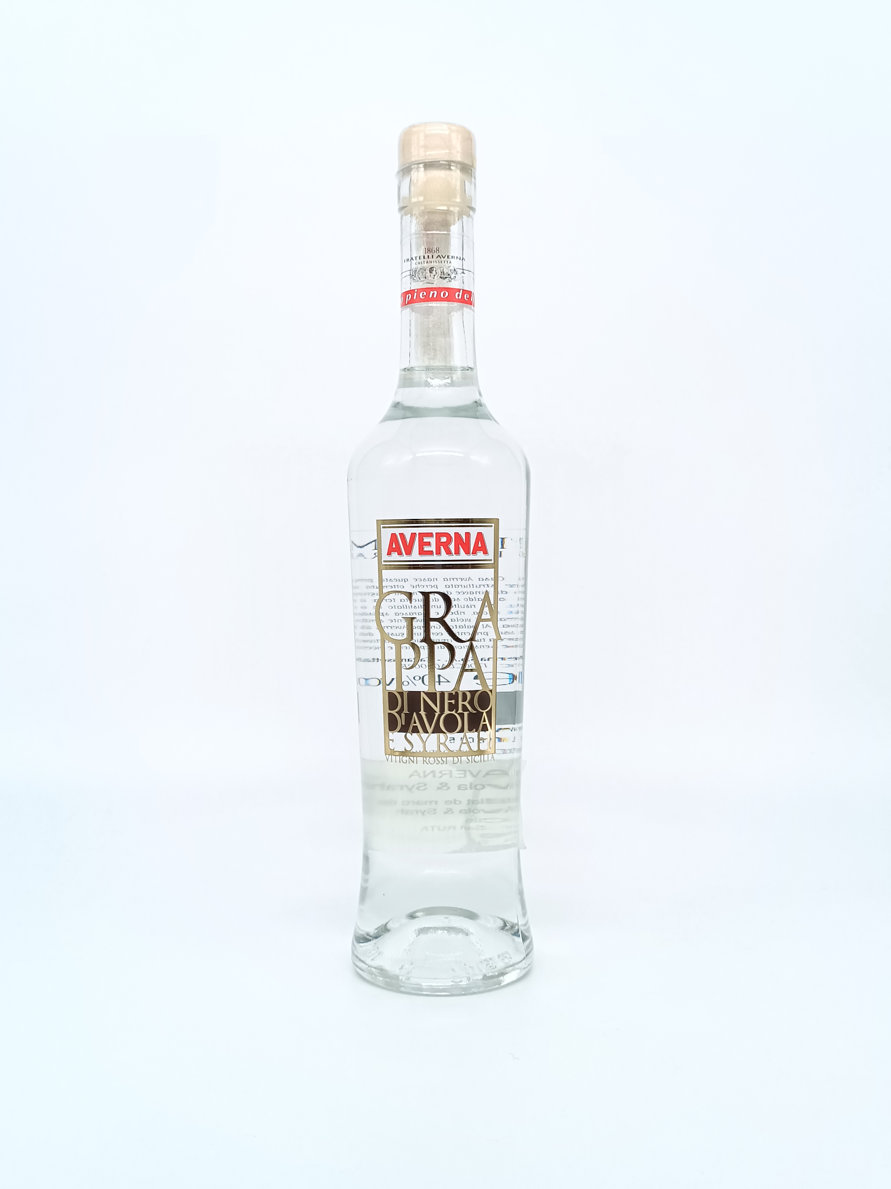 Apéritifs et digestifs Grappa Averna Nero d'Avola/Syrah 
50cl