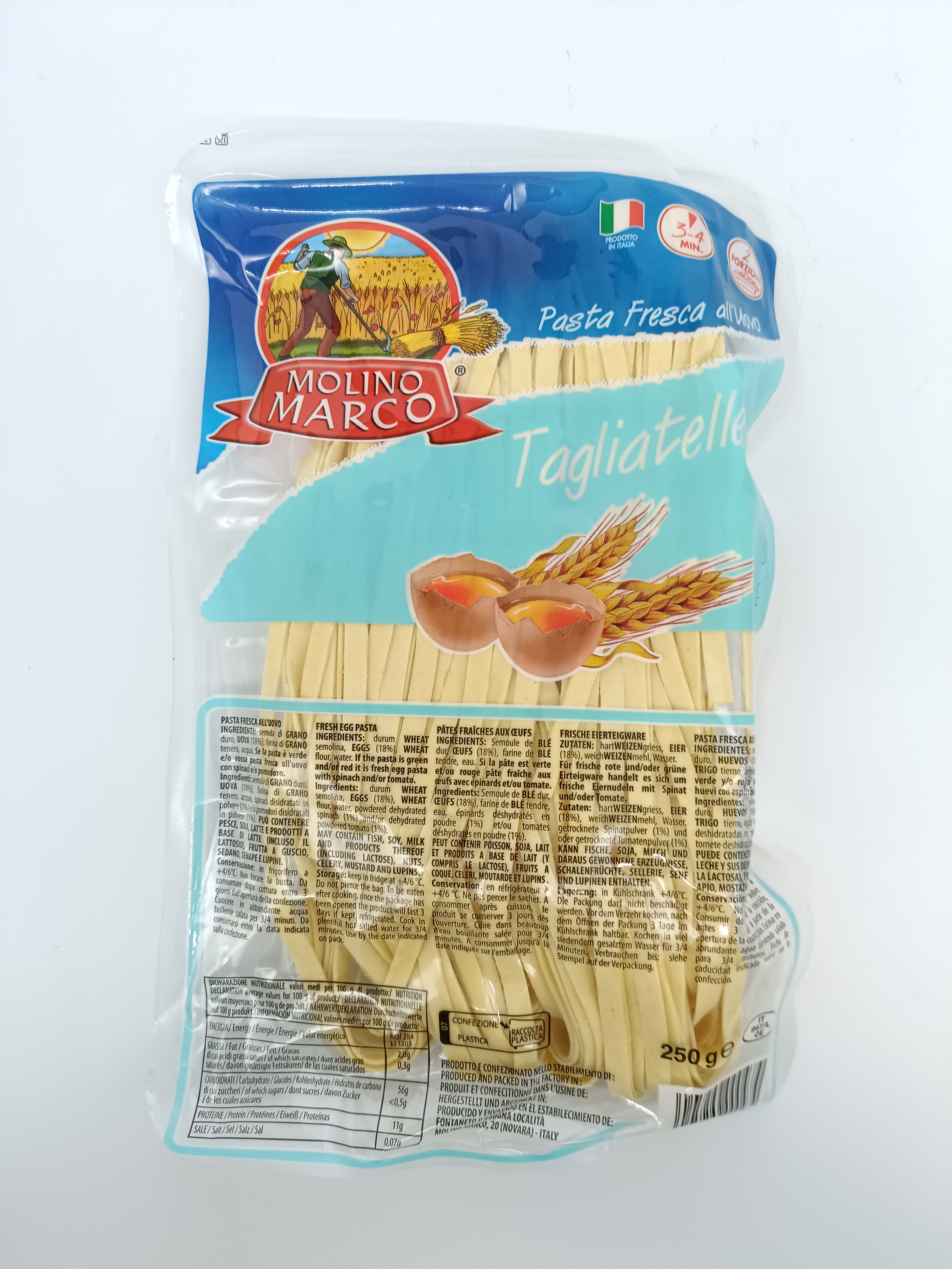 Pâtes fraîches Tagliatelle fraîche aux Œufs