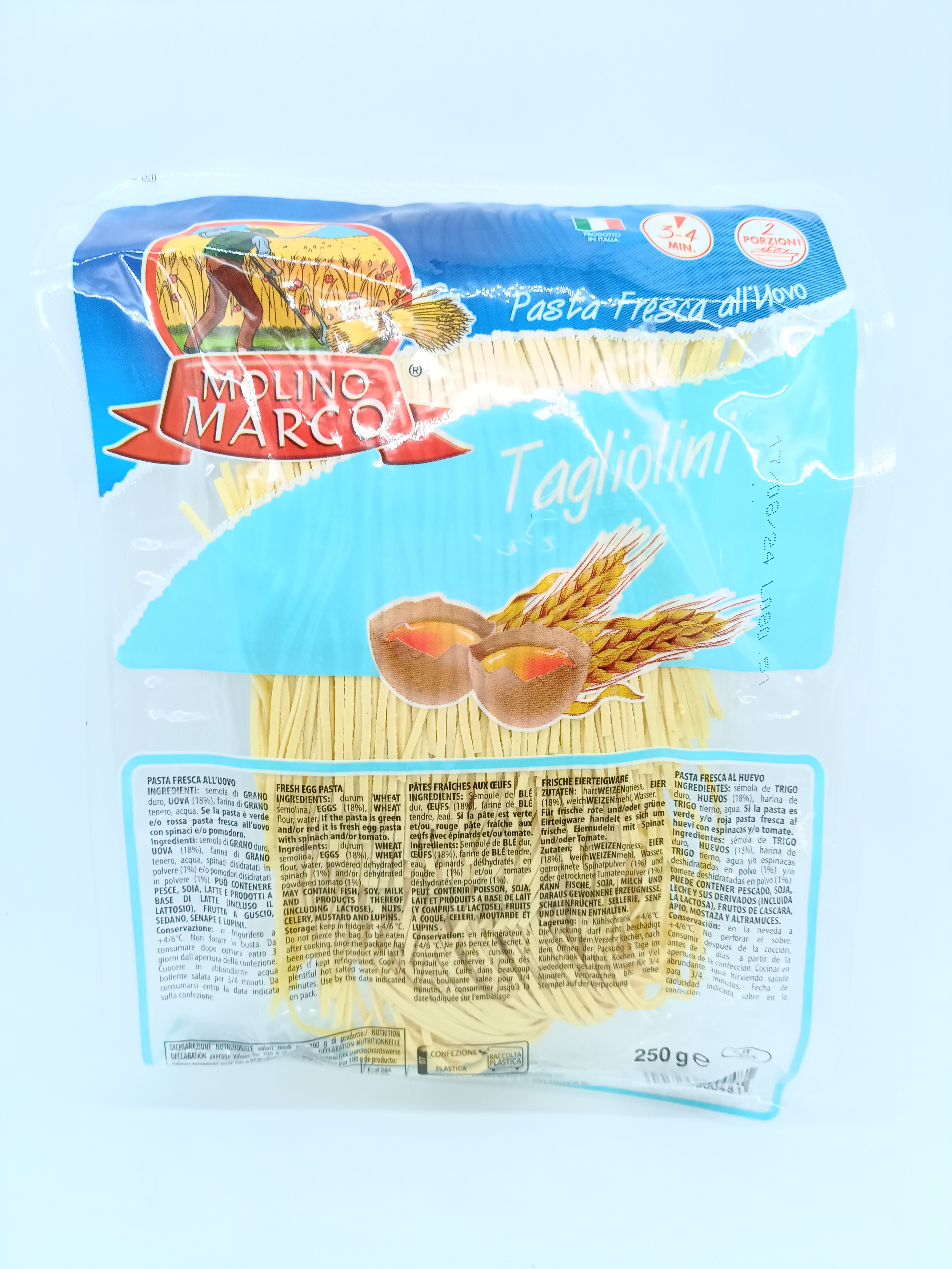 Acheter en ligne Pâtes fraîches Tagliolini frais aux Œufs Pâtes fraîches Tagliolini frais aux Œufs