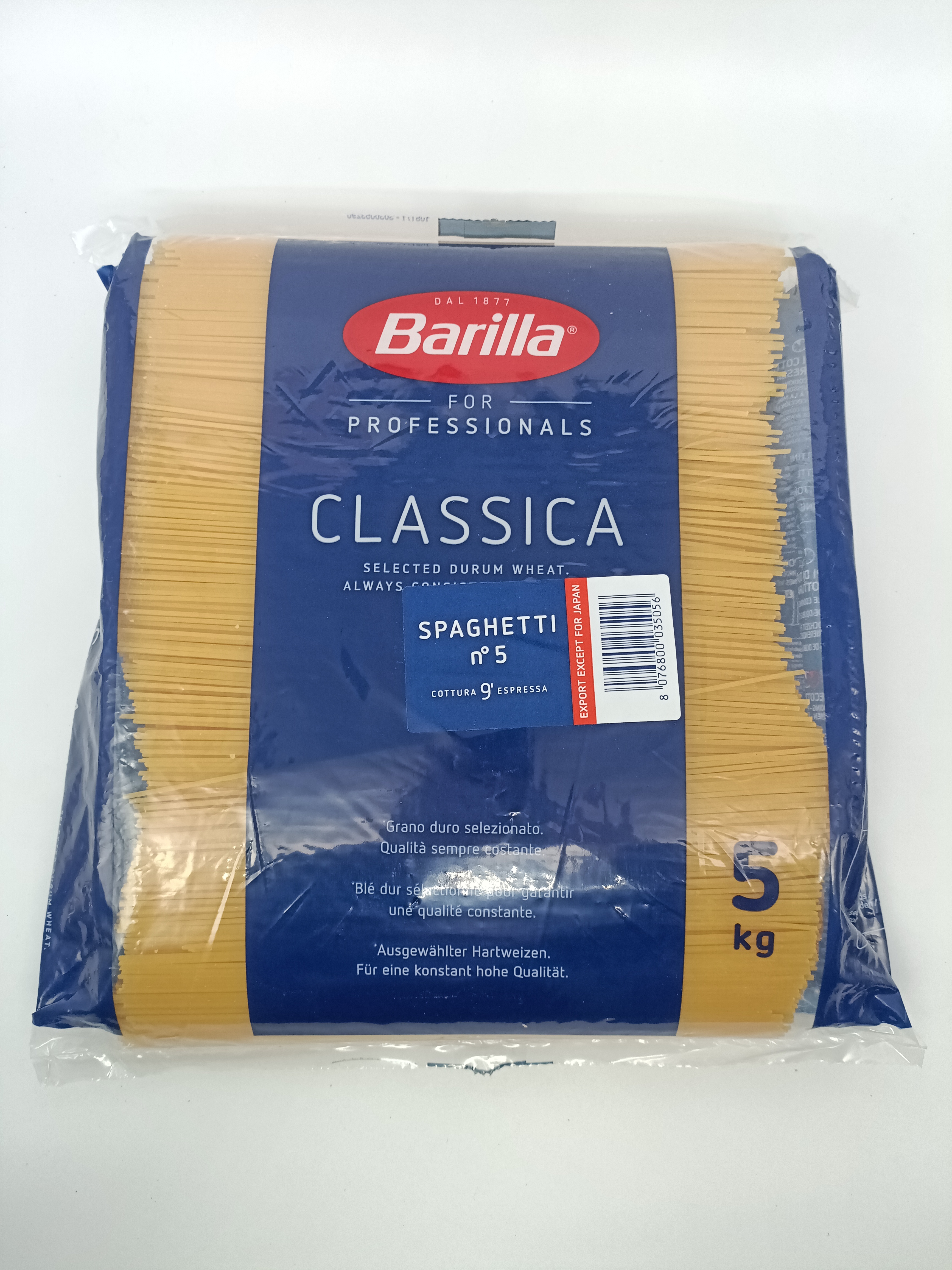 Acheter en ligne Pâtes et riz Spaghetti n° 5 spéciale restauration Barilla Pâtes et riz Spaghetti n° 5 spéciale restauration Barilla