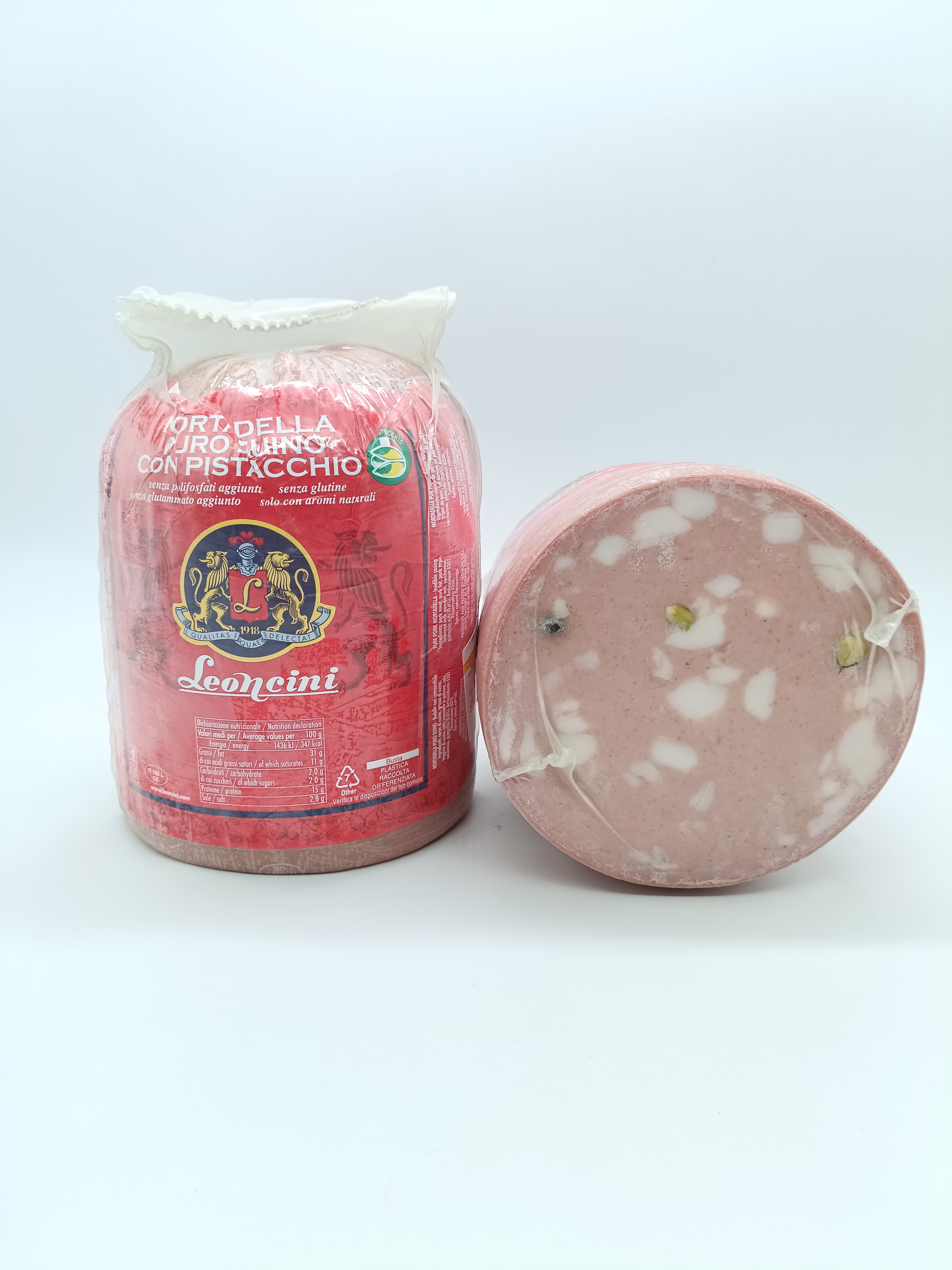 Charcuteries fines Italiennes Mortadella Export P.P Rossa Leoncini