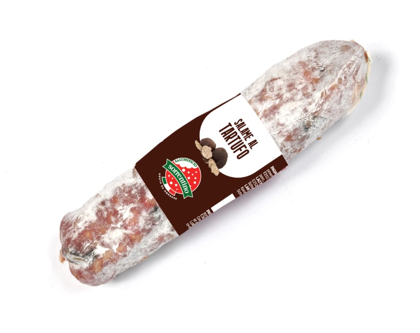 Charcuteries fines Italiennes Salame à la truffe Sorrentino