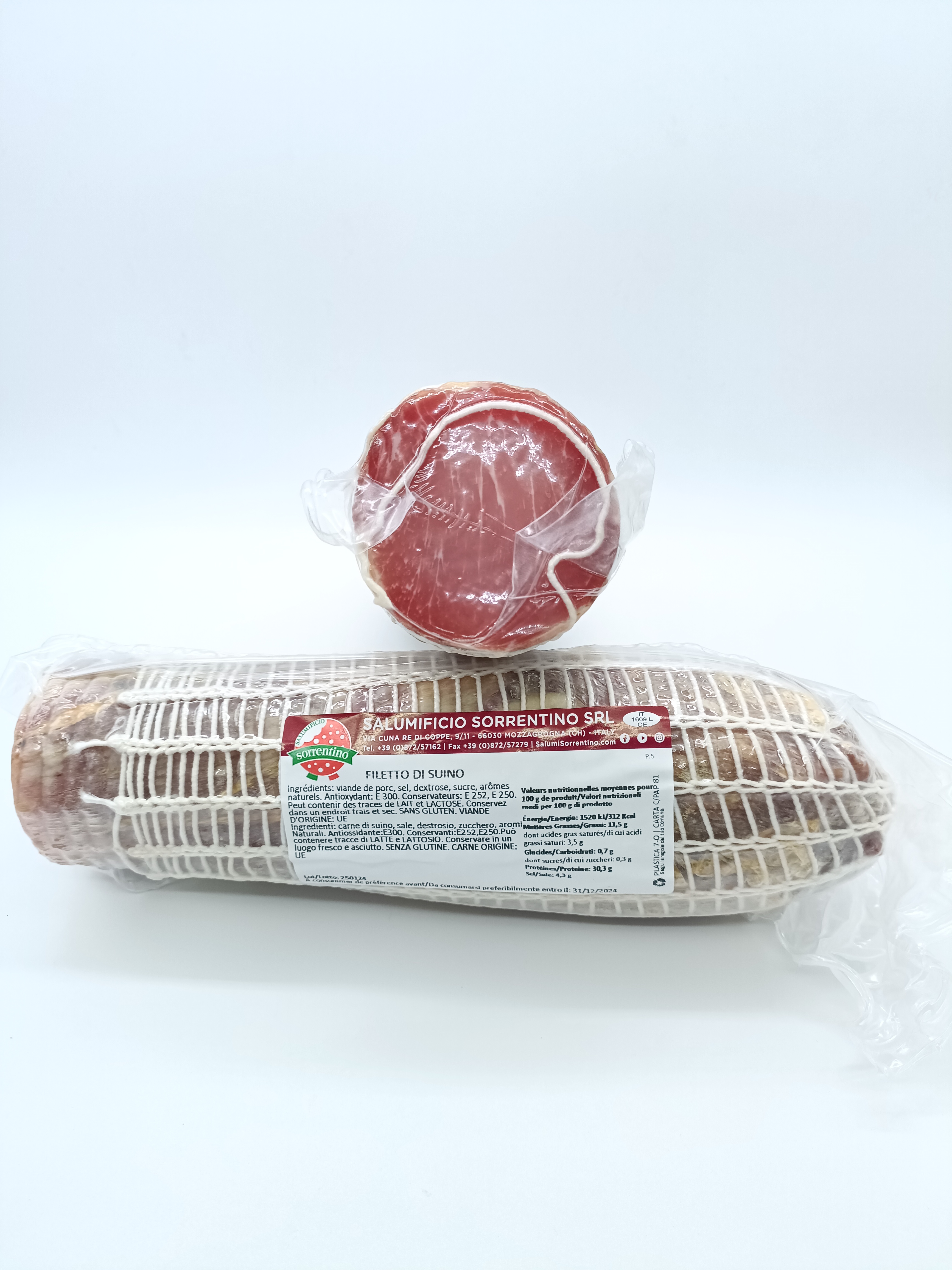 Charcuteries fines Italiennes Filetto (ou Lonzino) Sorrentino