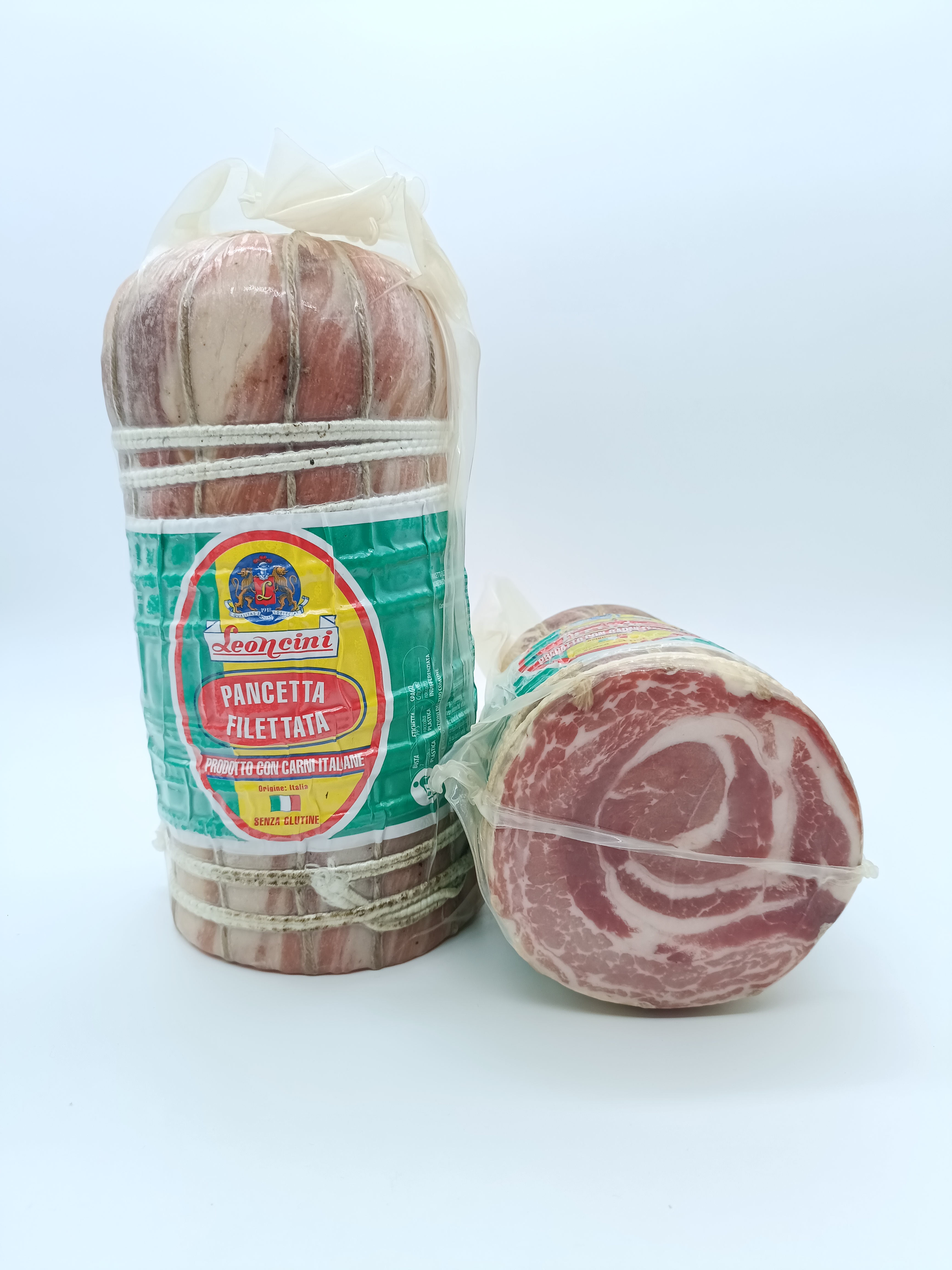 Charcuteries fines Italiennes Pancetta roulée Leoncini