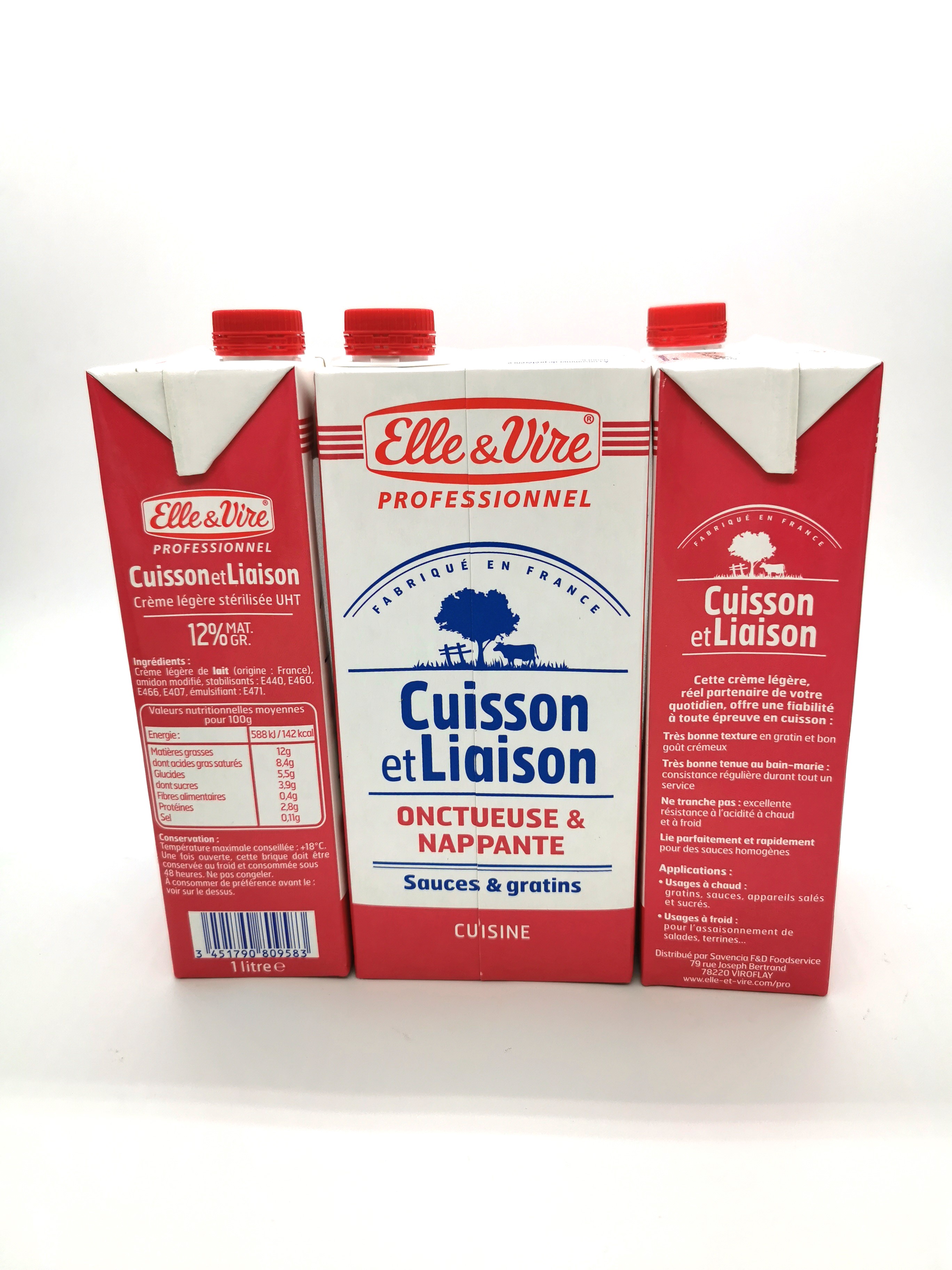 Crème liquide spéciale cuisson Elle & Vire, ELLE&VIRE.