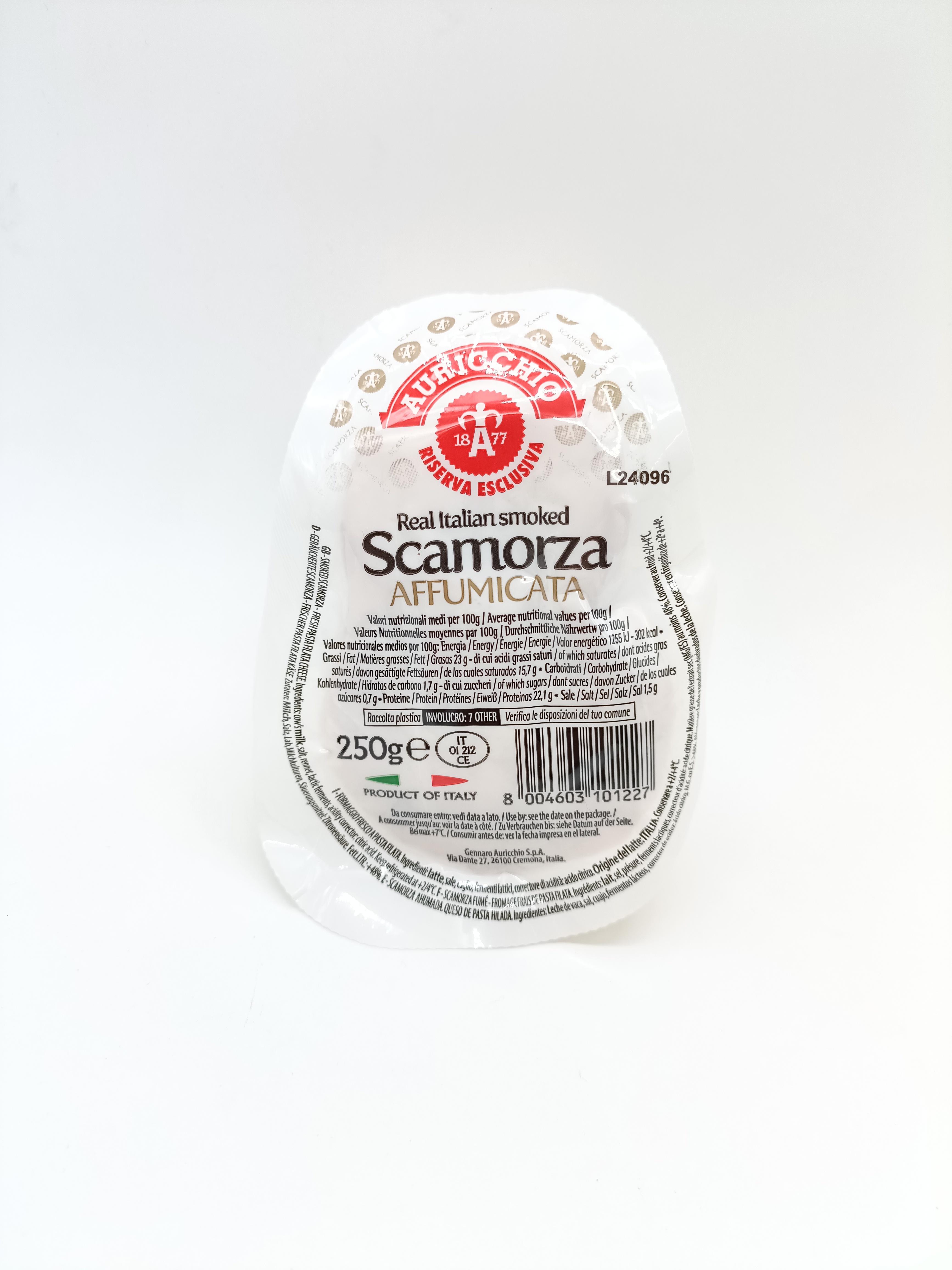 Fromages italiens Scamorza fumée Auricchio