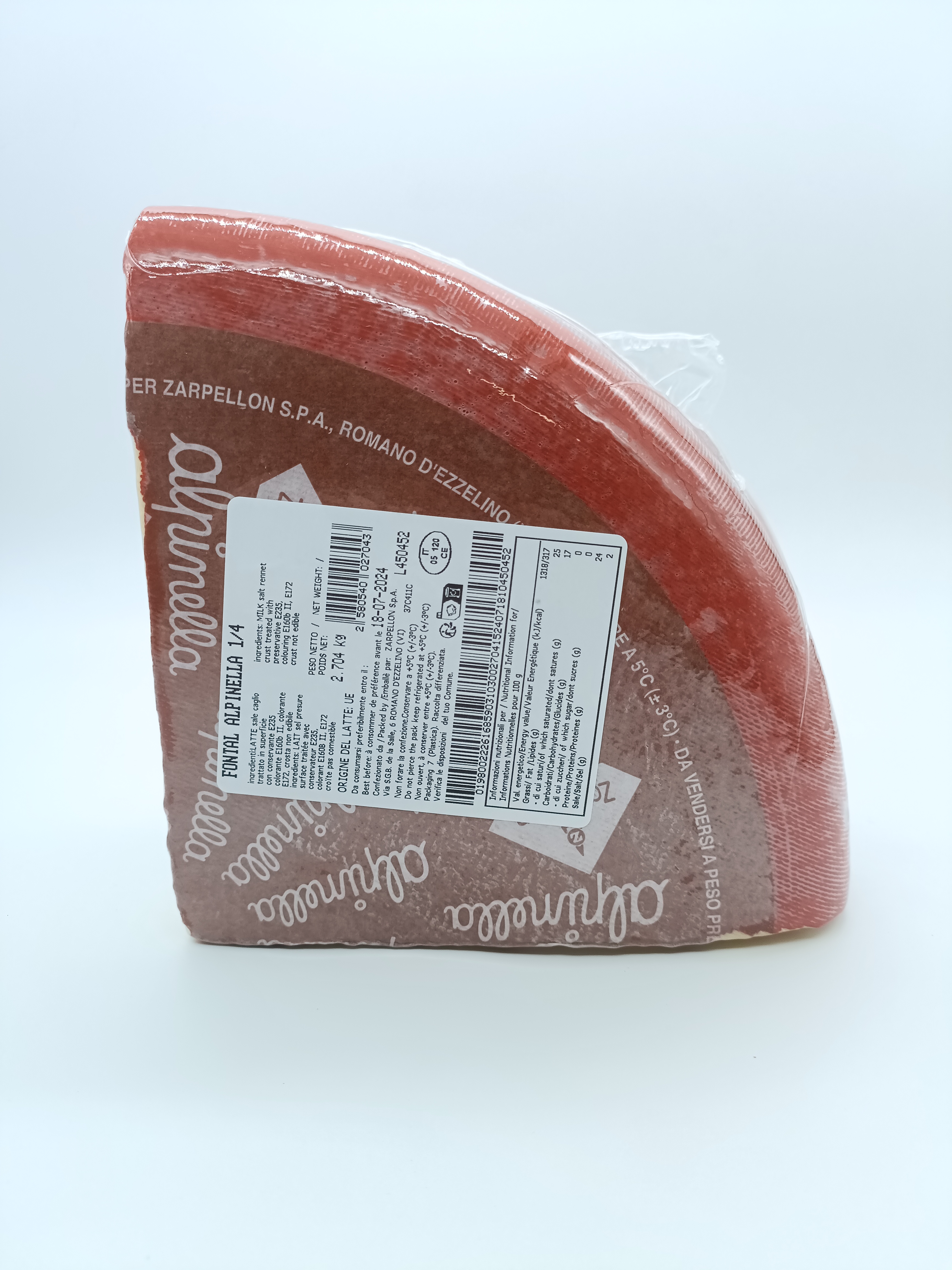 Fromages italiens Fontal Alpinella