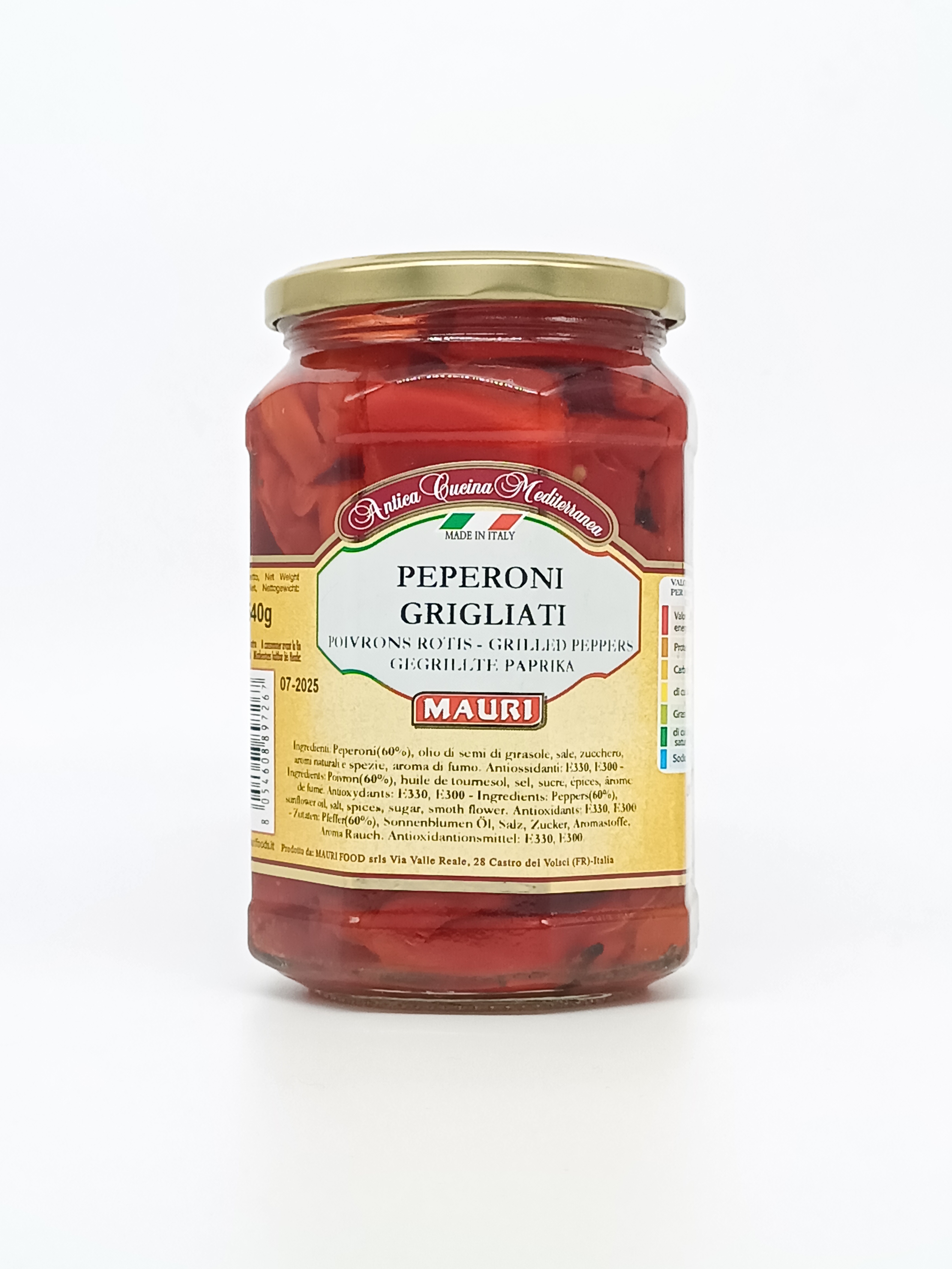 Légumes Poivrons rouges grillés