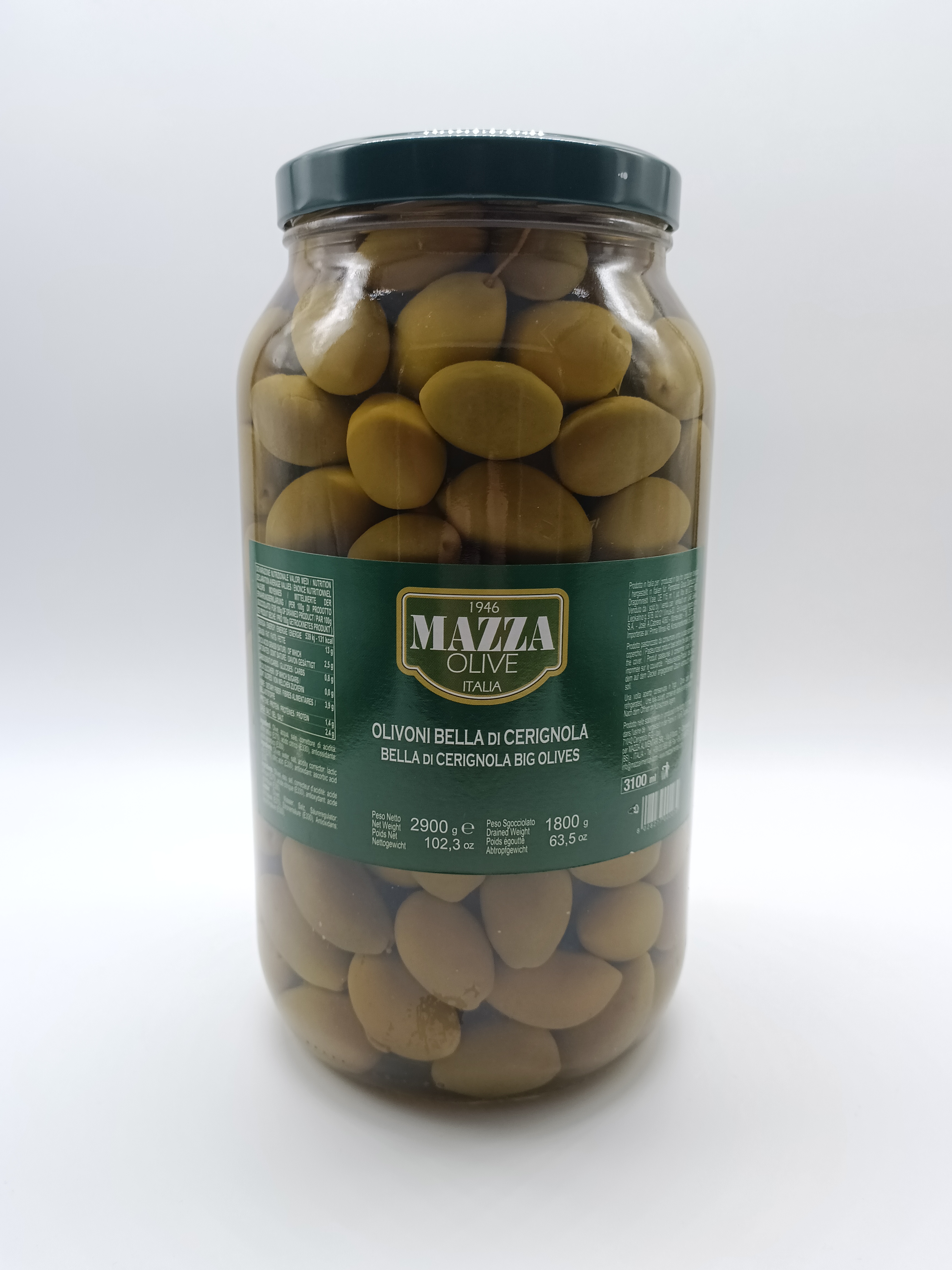 Olives Olives vertes géantes Italie Mazza