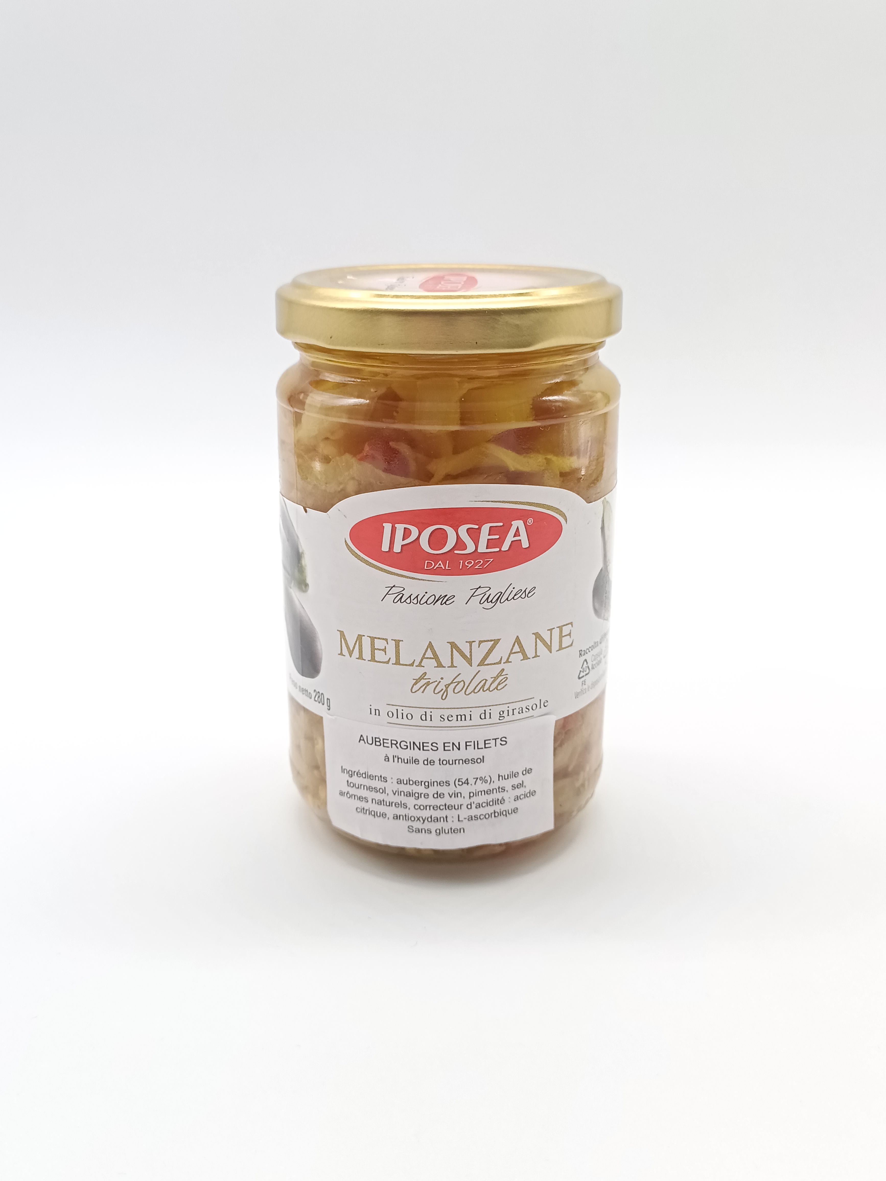 Légumes Aubergines en filet à l'huile
280 gr