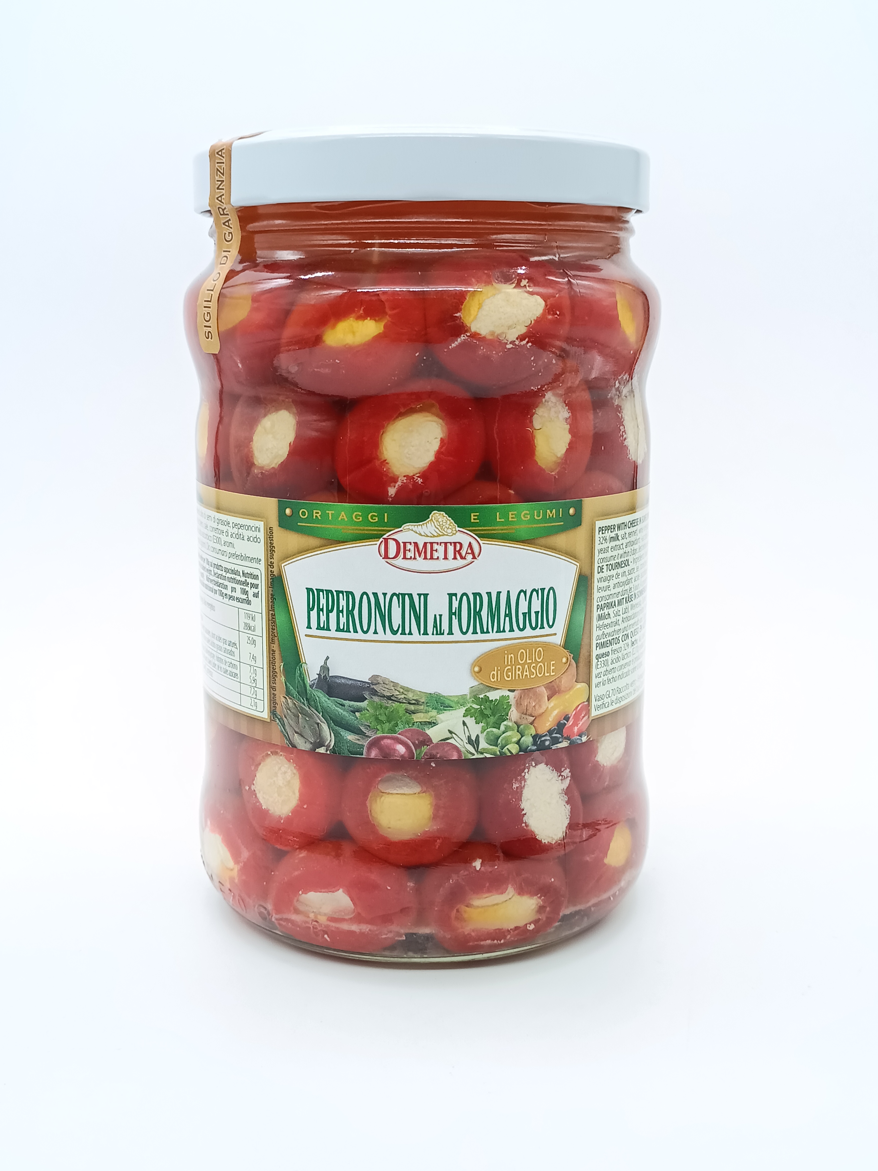 Légumes Poivrons farcis au fromage Demetra