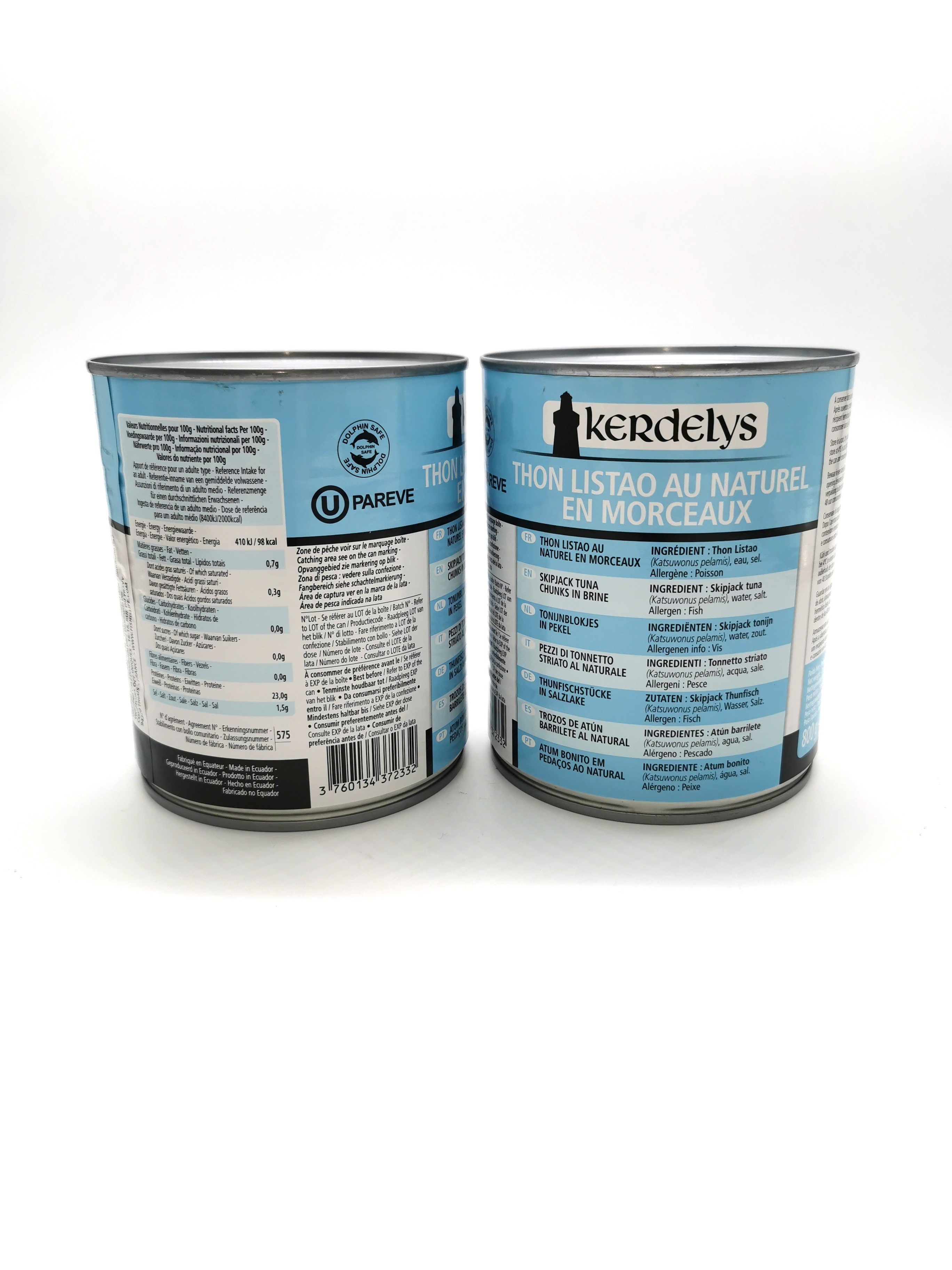 Produits de la mer Thon au naturel
800 gr